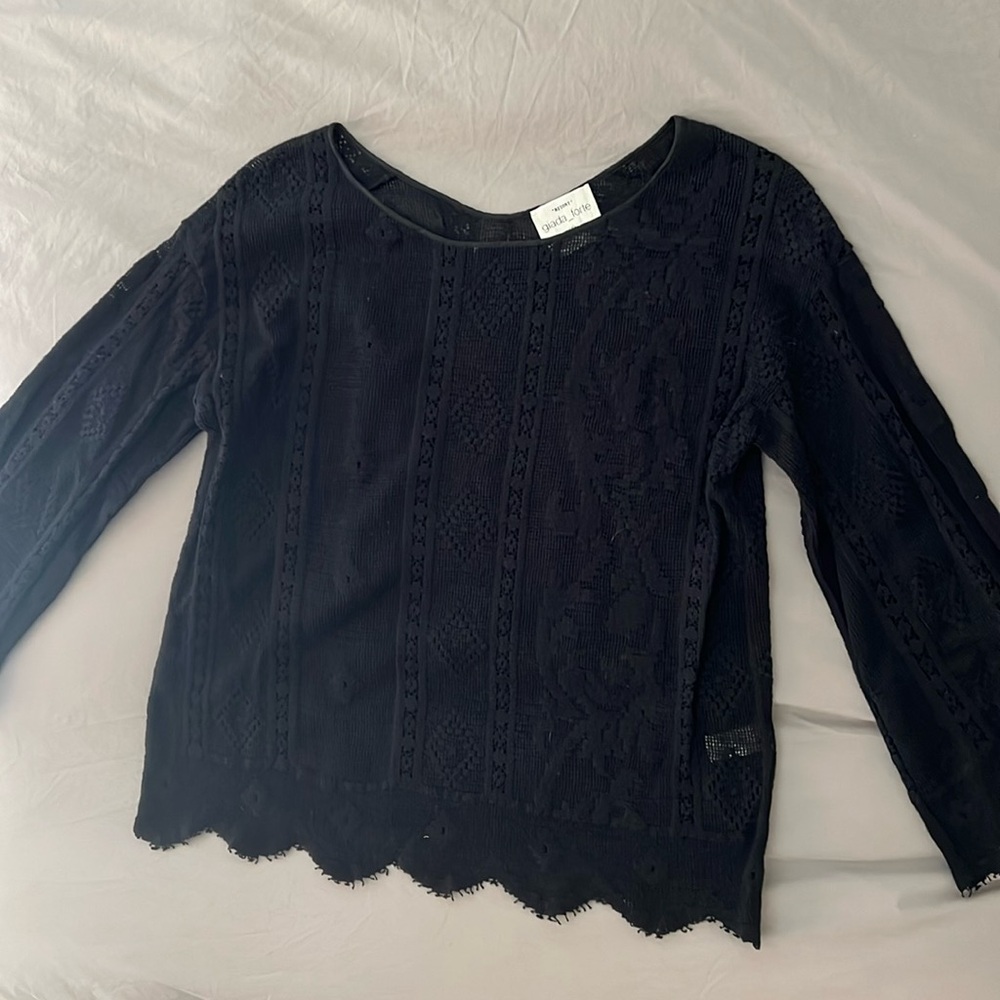 Giada Forte open weave knit top